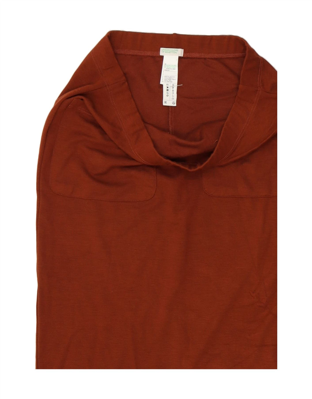 BENETTON Womens Straight Skirt XS W28 Brown Viscose Vintage Benetton and Second-Hand Benetton from Messina Hembry 