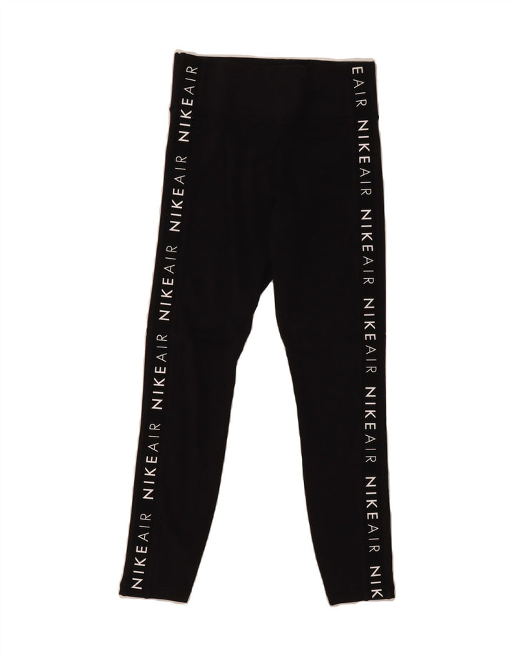 NIKE Womens Graphic Leggings UK 8 Small  Black Cotton Vintage Nike and Second-Hand Nike from Messina Hembry 