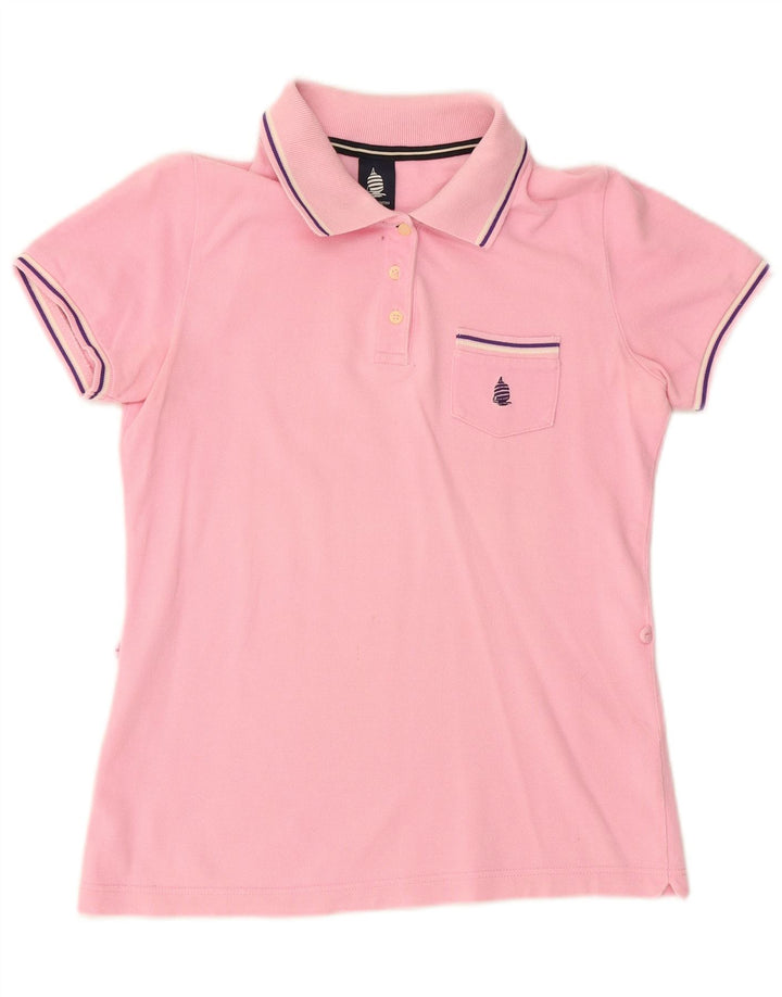 MARINA YACHTING Dame Polo Shirt UK 12 Medium Pink