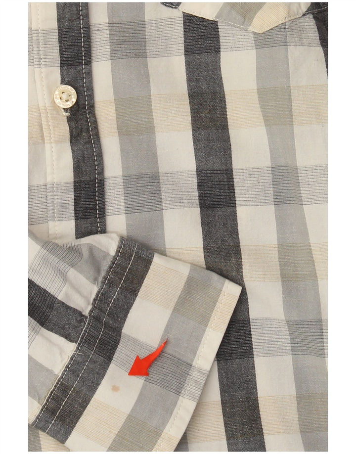 Lee herreskjorte stor grå ternet bomuld