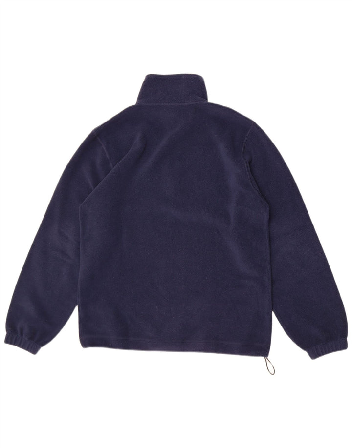 Diadora herre lynlås hals fleece jumper mellem marineblå polyester