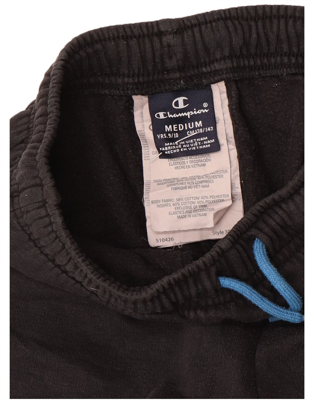 Champion Drenge træningsdragt Bukser Joggers 9-10 år Medium Sort Bomuld