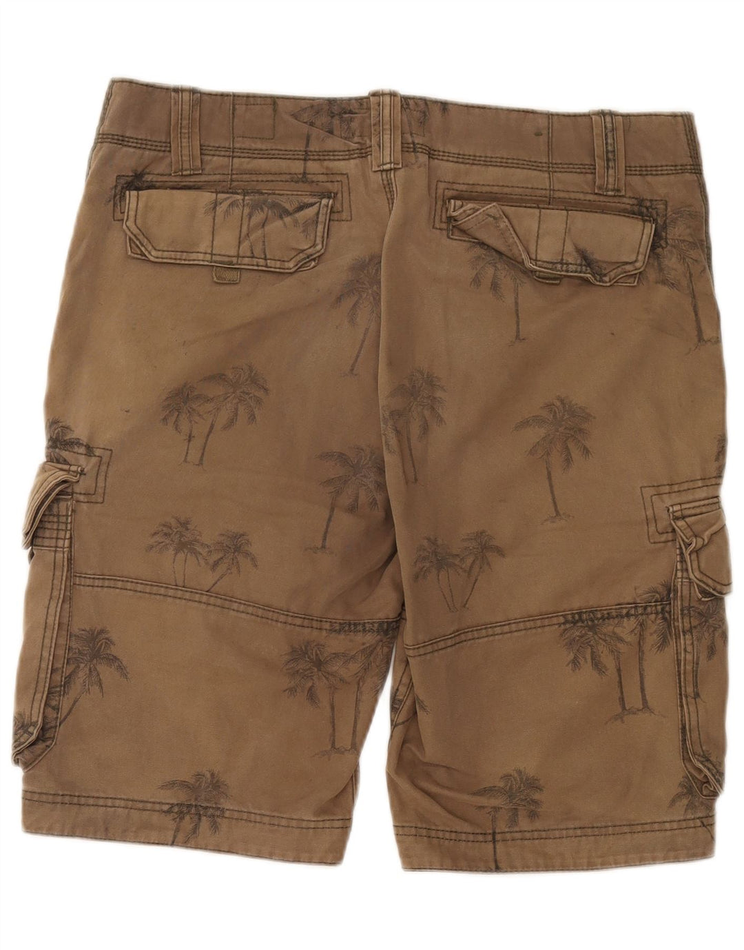 Fat Face Herre Cargo Shorts W34 Large Brown Floral Bomuld