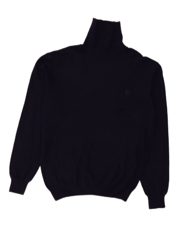 SERGIO TACCHINI Herre Rullehalstrøje Stor Marineblå Uld