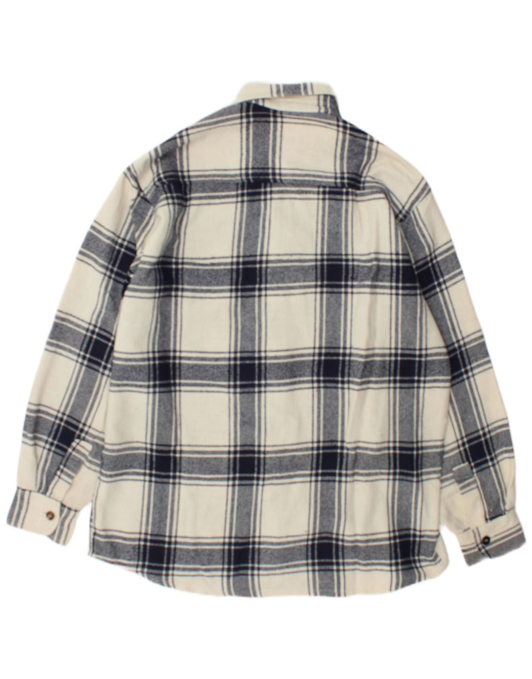 Junior.D Herre Flanellskjorte XL Off White Plaid