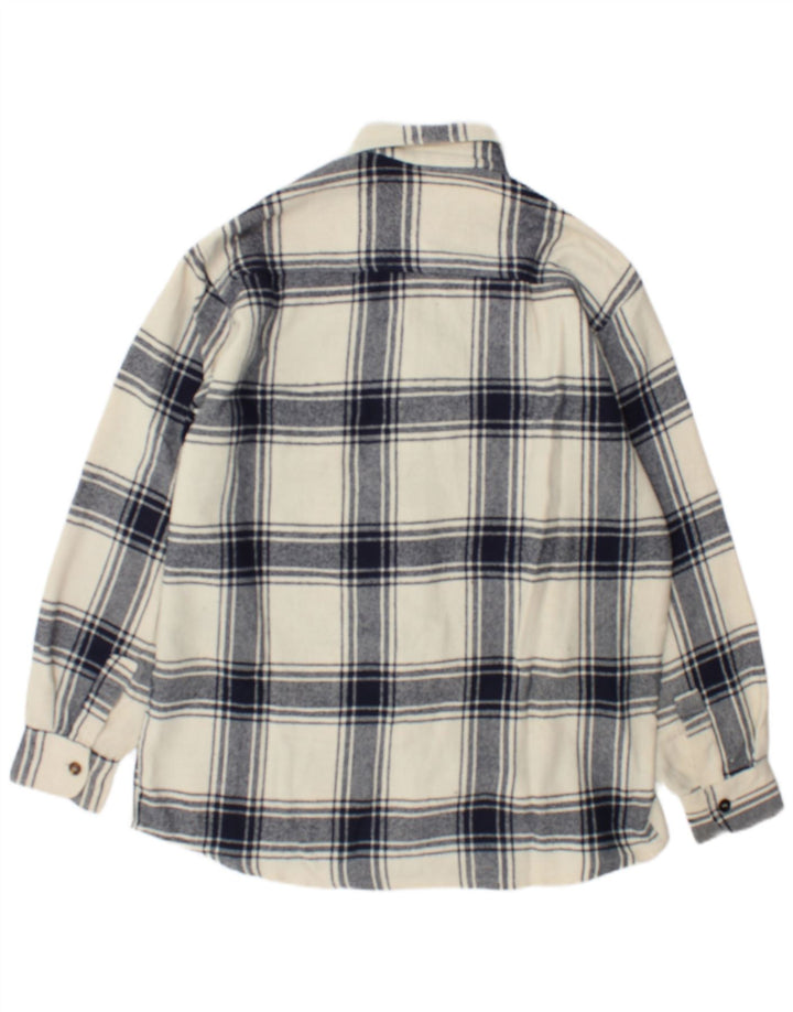 Junior.D Herre Flanellskjorte XL Off White Plaid