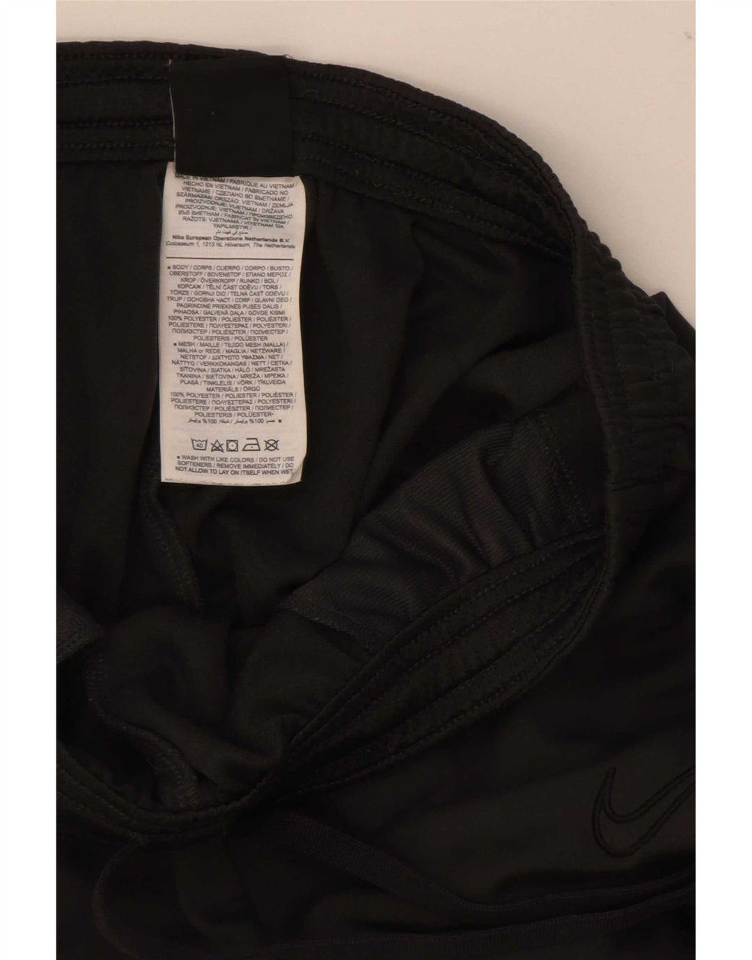Nike Herre Dri Fit træningsdragt Bukser Small Black Colourblock Polyester