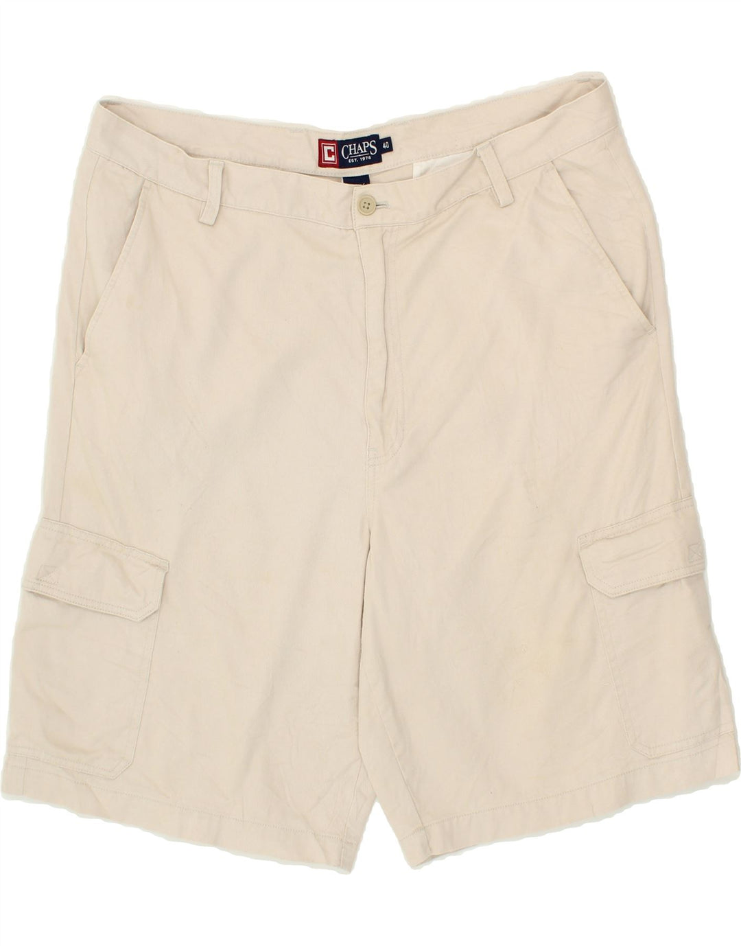 CHAPS Mens Cargo Shorts W40 XL Beige Vintage Chaps and Second-Hand Chaps from Messina Hembry 