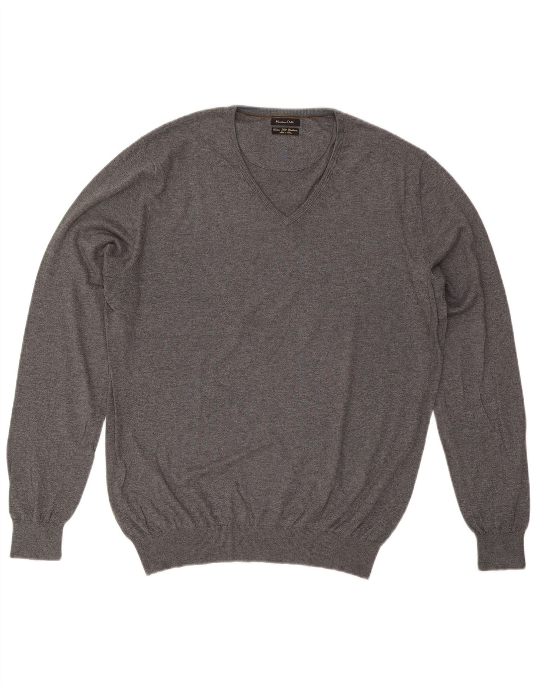 Massimo Dutti Herre V-hals sweater XL Grå Bomuld