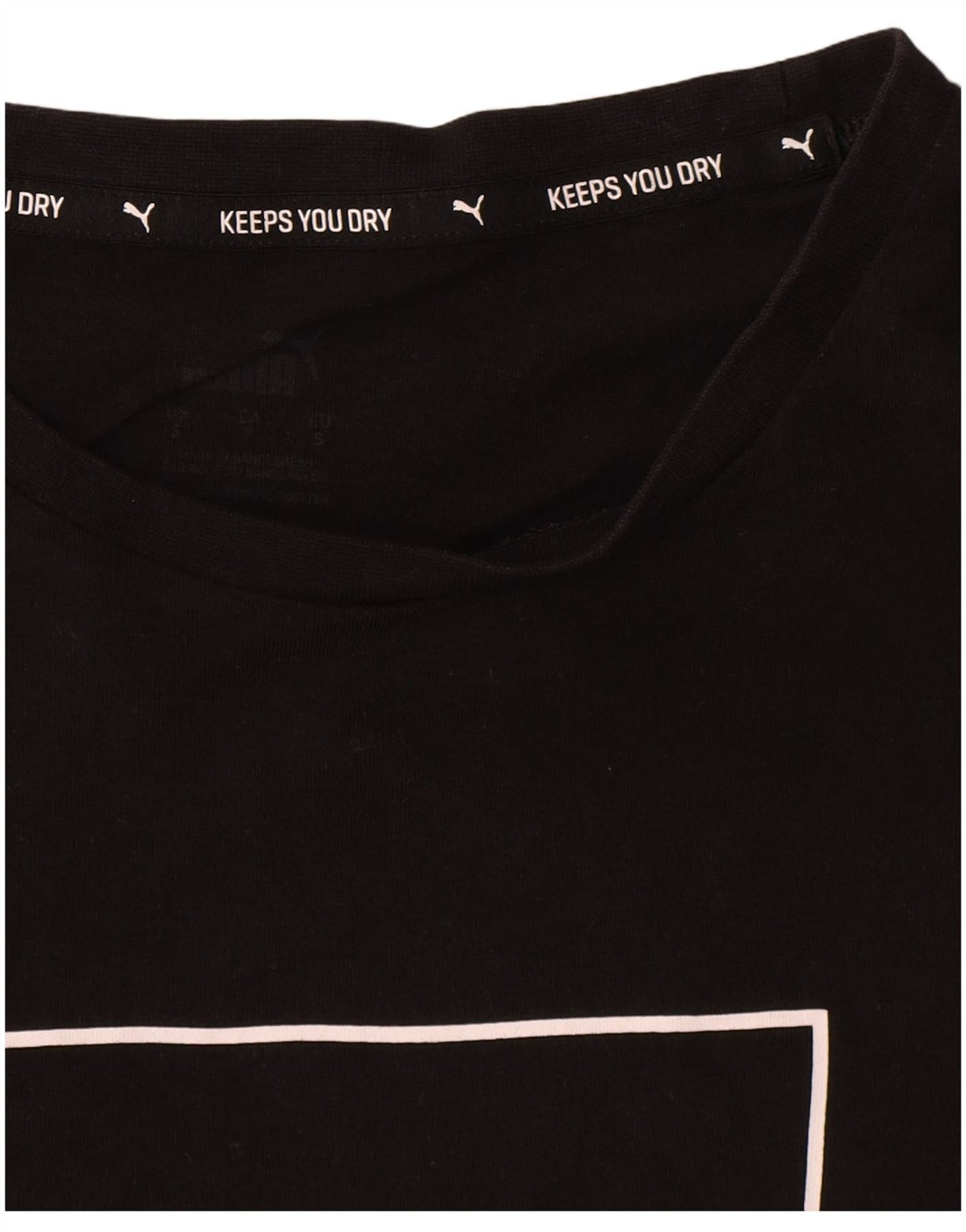 Puma Herre grafisk T-shirt top lille sort bomuld