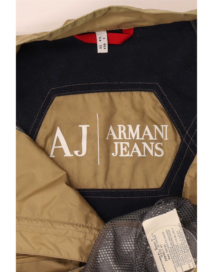 Armani Jeans Herre Utility Jacket IT 54 XL Beige Polyamid