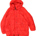 Zara Dame Trafaluc Hætte Oversized Polstret Jakke UK 14 Medium Rød