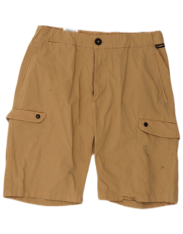 Napapijri Boys Cargo Shorts 15-16 år Large W30 Beige Bomuld
