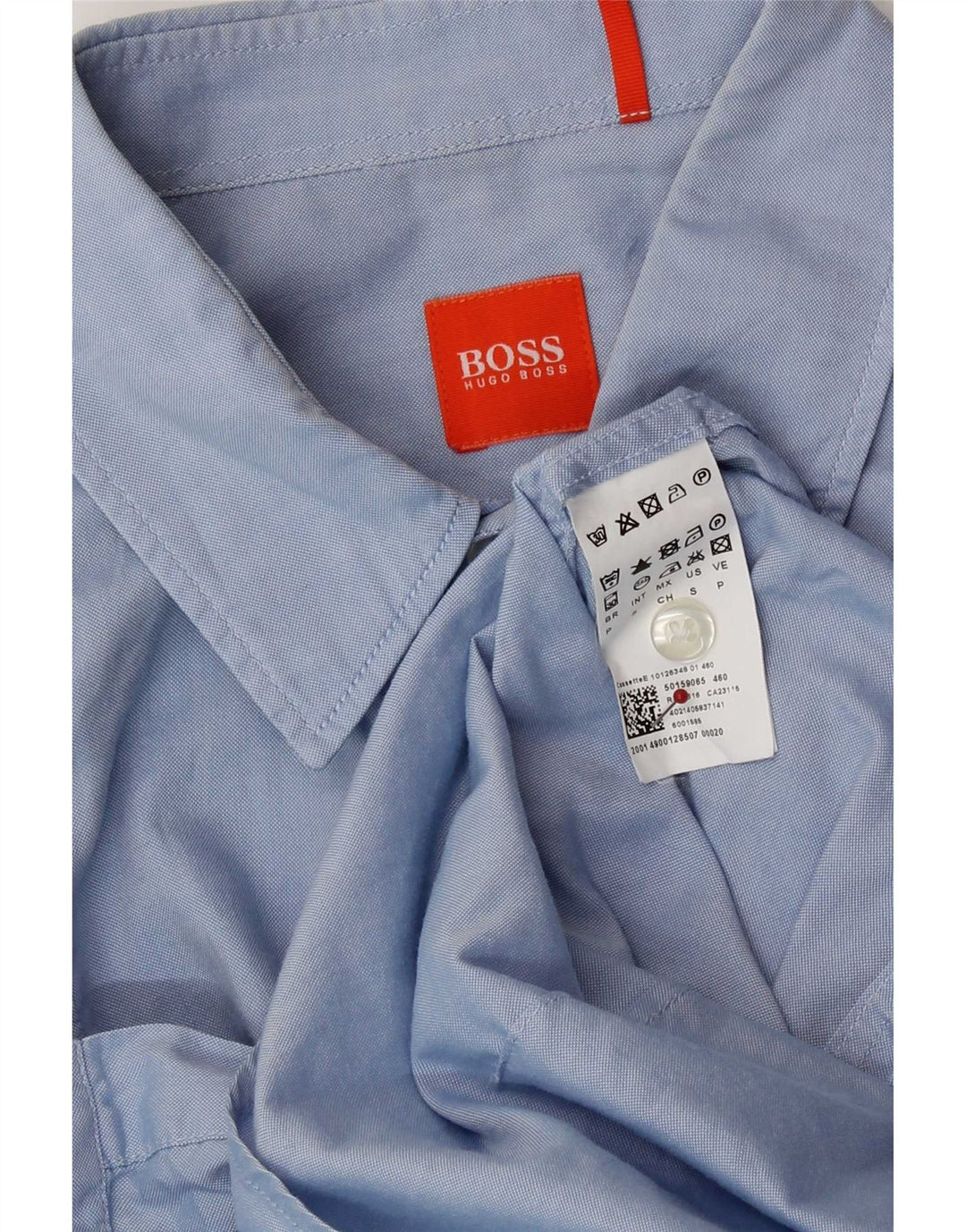 Hugo Boss herreskjorte lille blå bomuld