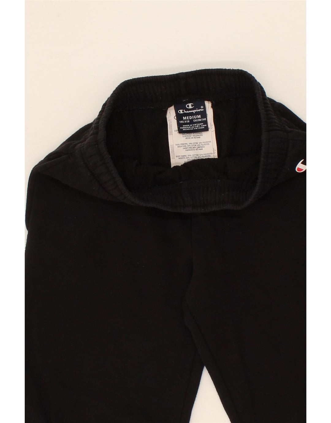CHAMPION Boys Tracksuit Trousers Joggers 9-10 Years Medium Black Cotton Vintage Champion and Second-Hand Champion from Messina Hembry 