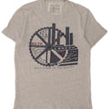 Jack Wills Herre Grafisk T-Shirt Top XS Grå Bomuld