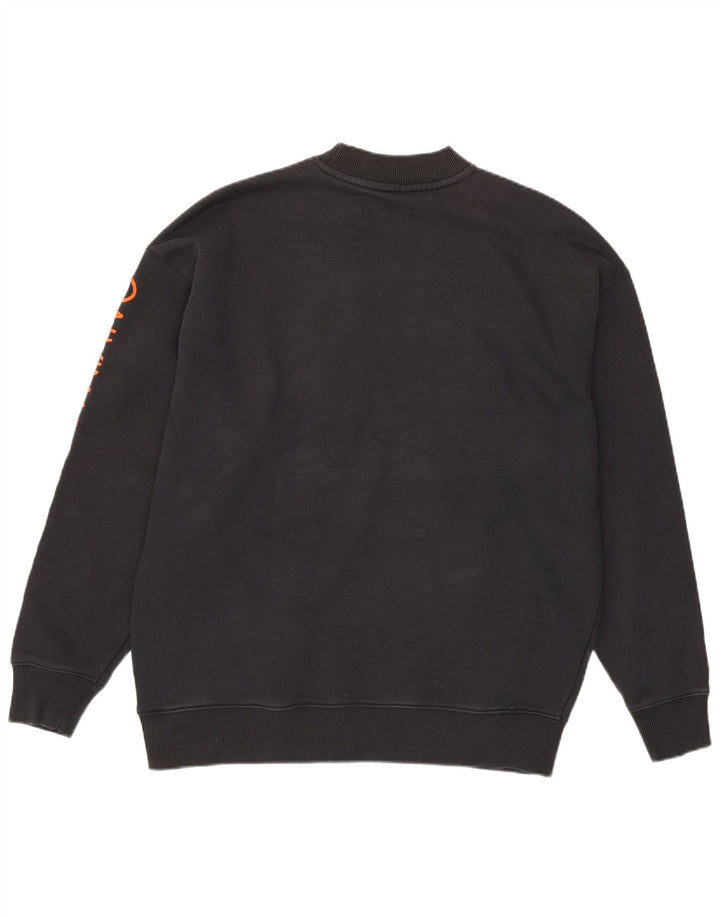 Calvin Klein Jeans Herre grafisk sweatshirt Jumper lille sort bomuld