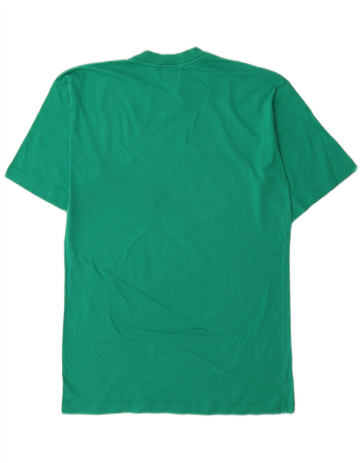 Trussardi Herre grafisk T-shirt top mellemgrøn bomuld