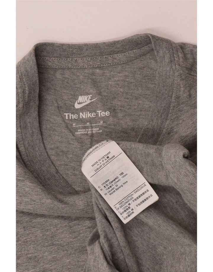 Nike T-shirt top mellem grå bomuld til mænd