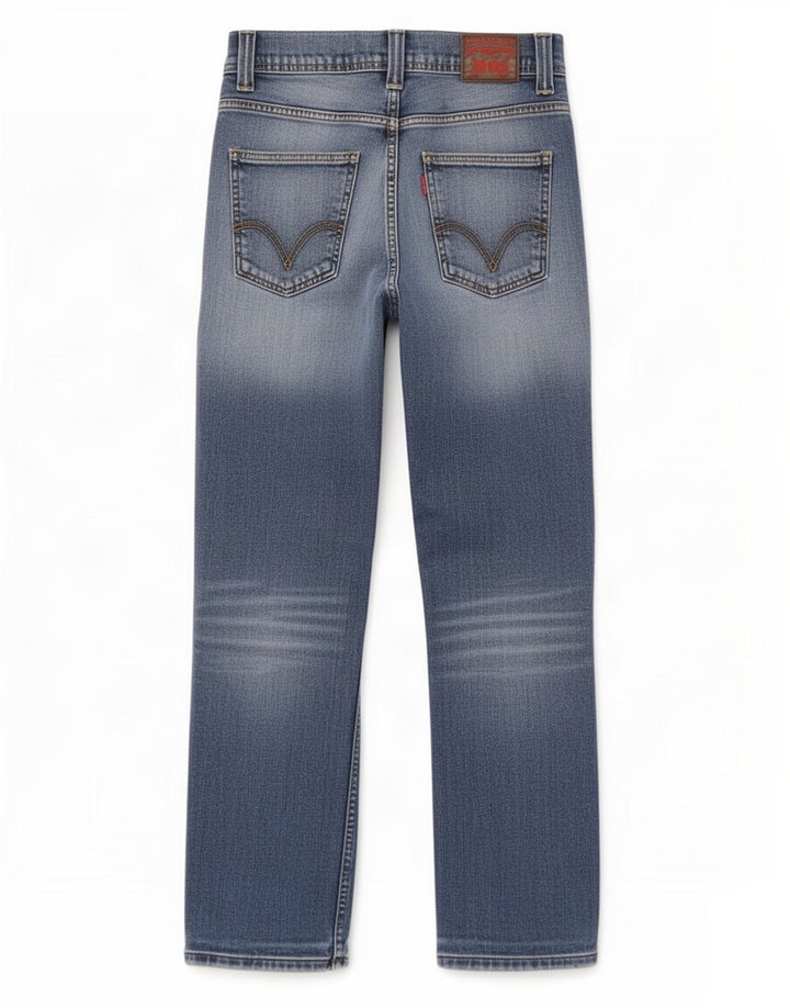 Levi's Womens 511 Distressed Slim Jeans W30 L29 Blå Bomuld