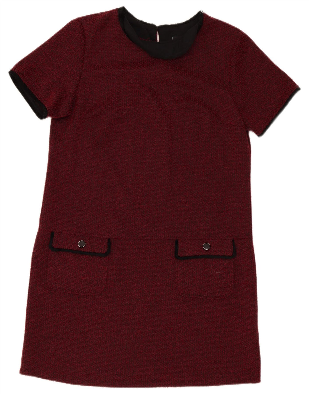 Wallis Womens Shift Dress UK 14 Large Burgundy Polyester