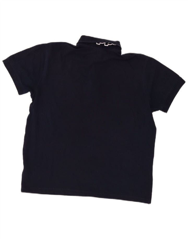 Kappa Herre grafisk poloshirt Stor marineblå bomuld