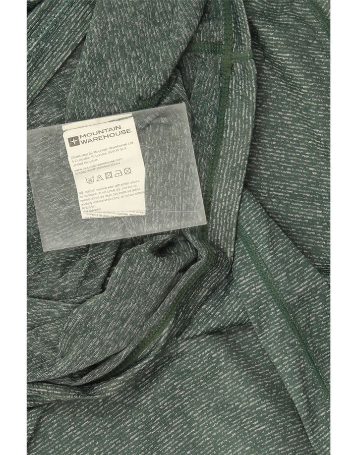 Mountain Warehouse Herre T-Shirt Top Stor Grøn Flecked Nylon