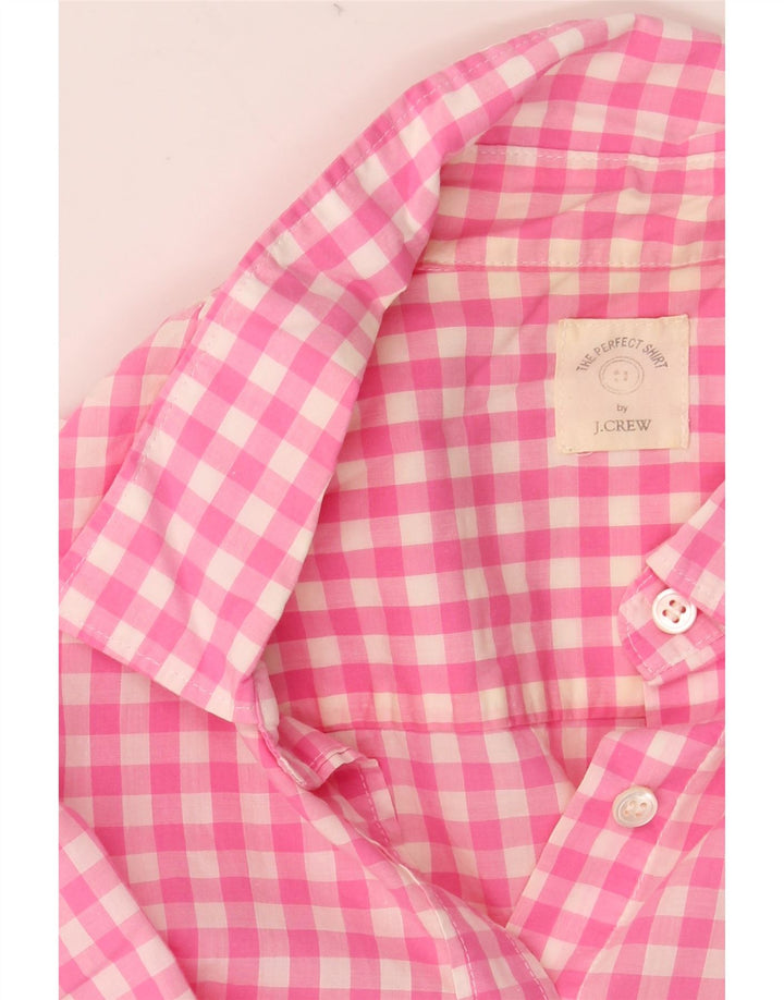 J. CREW Dameskjorte UK 14 Medium Pink Gingham