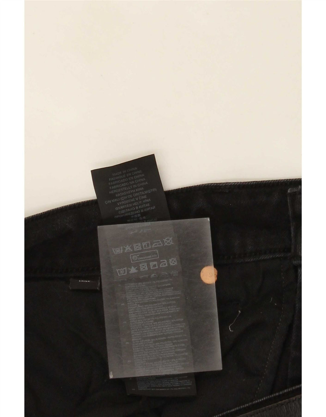 G-Star Herre 3301 Slim Jeans W38 L34 Sort Bomuld