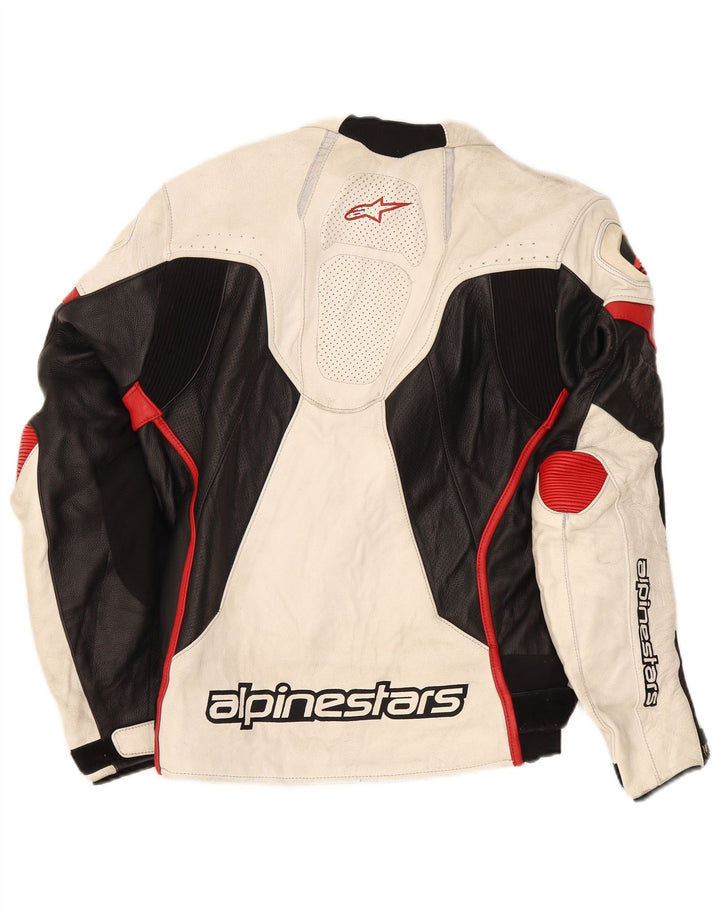 Alpinestars Herre grafisk racerjakke str. 52 Large White Colourblock