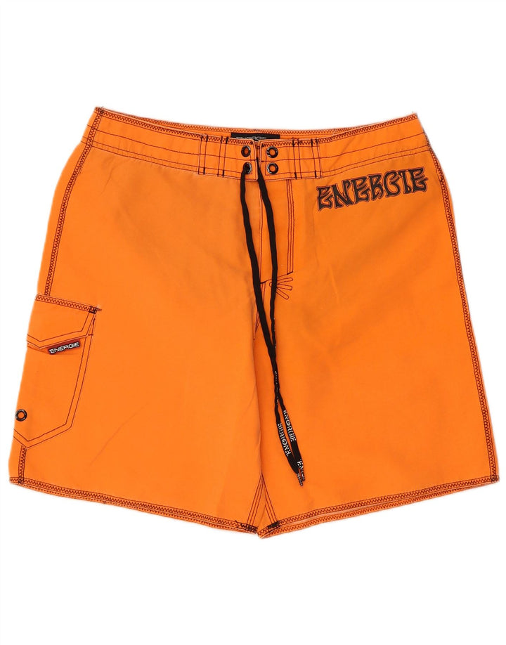 Energie Herre Graphic Cargo svømmeshorts Small Orange Polyester Beach