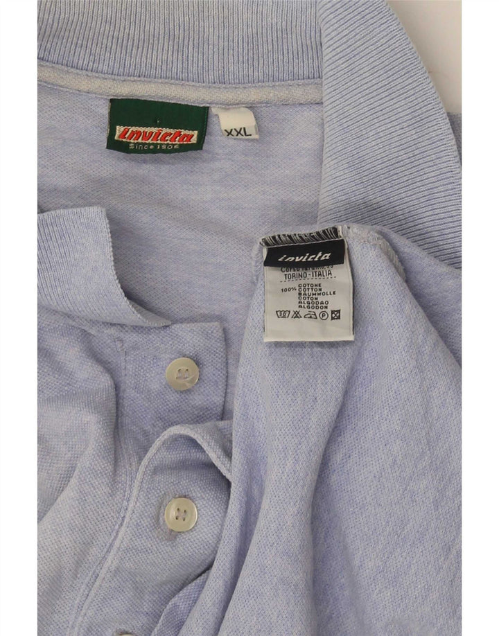 Invicta herre poloshirt 2XL blå bomuld