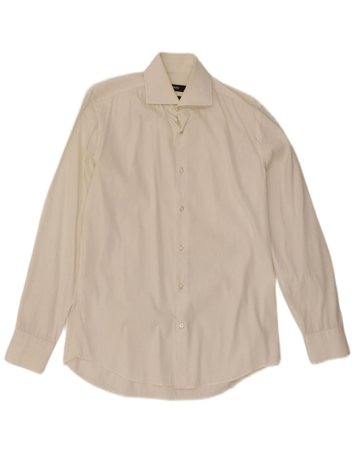 Hugo Boss Herre Slim Fit skjorte Medium Off White