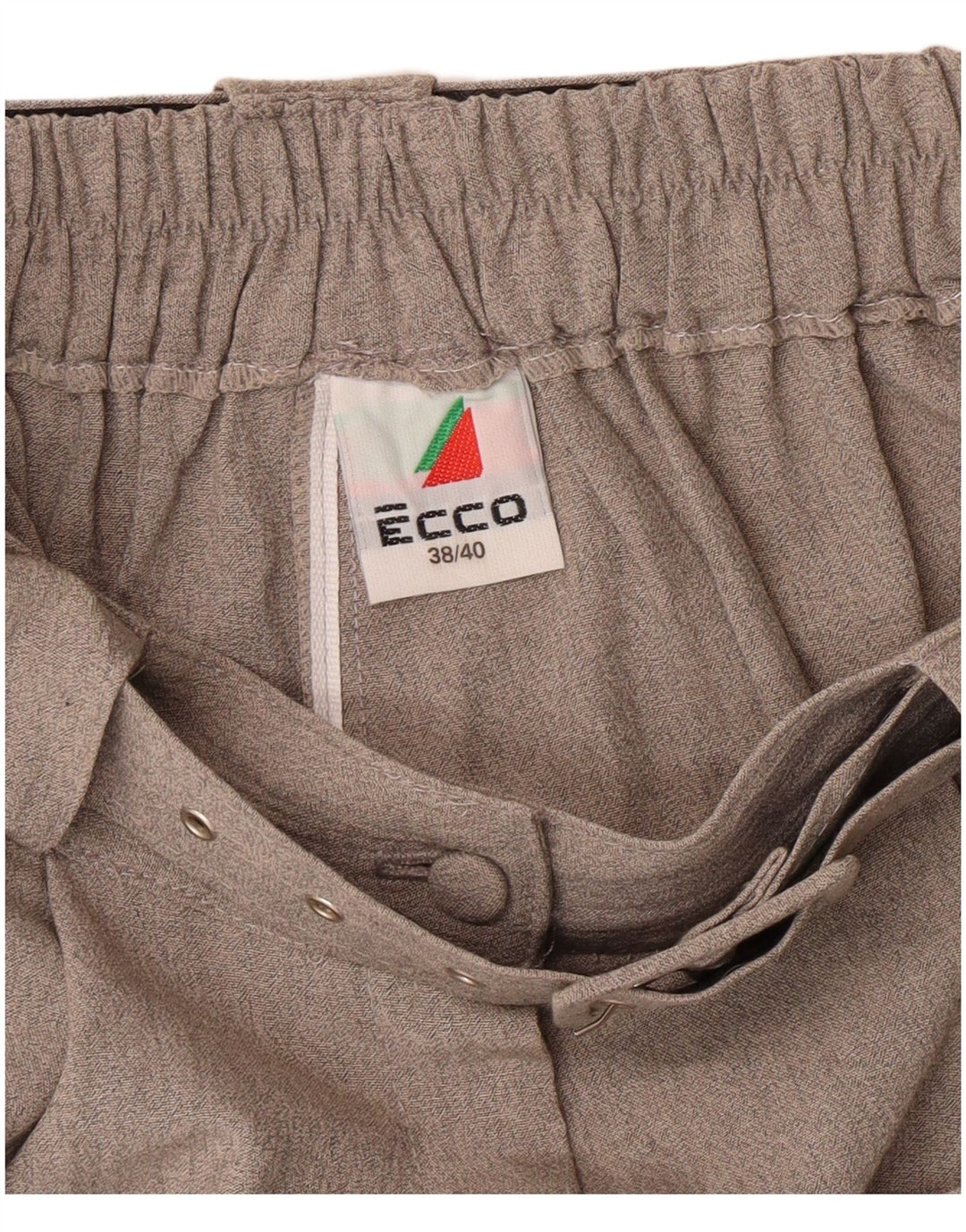 Ecco Dame Højtalje Casual Shorts EU 38/40 Medium W26 Grå Klassisk