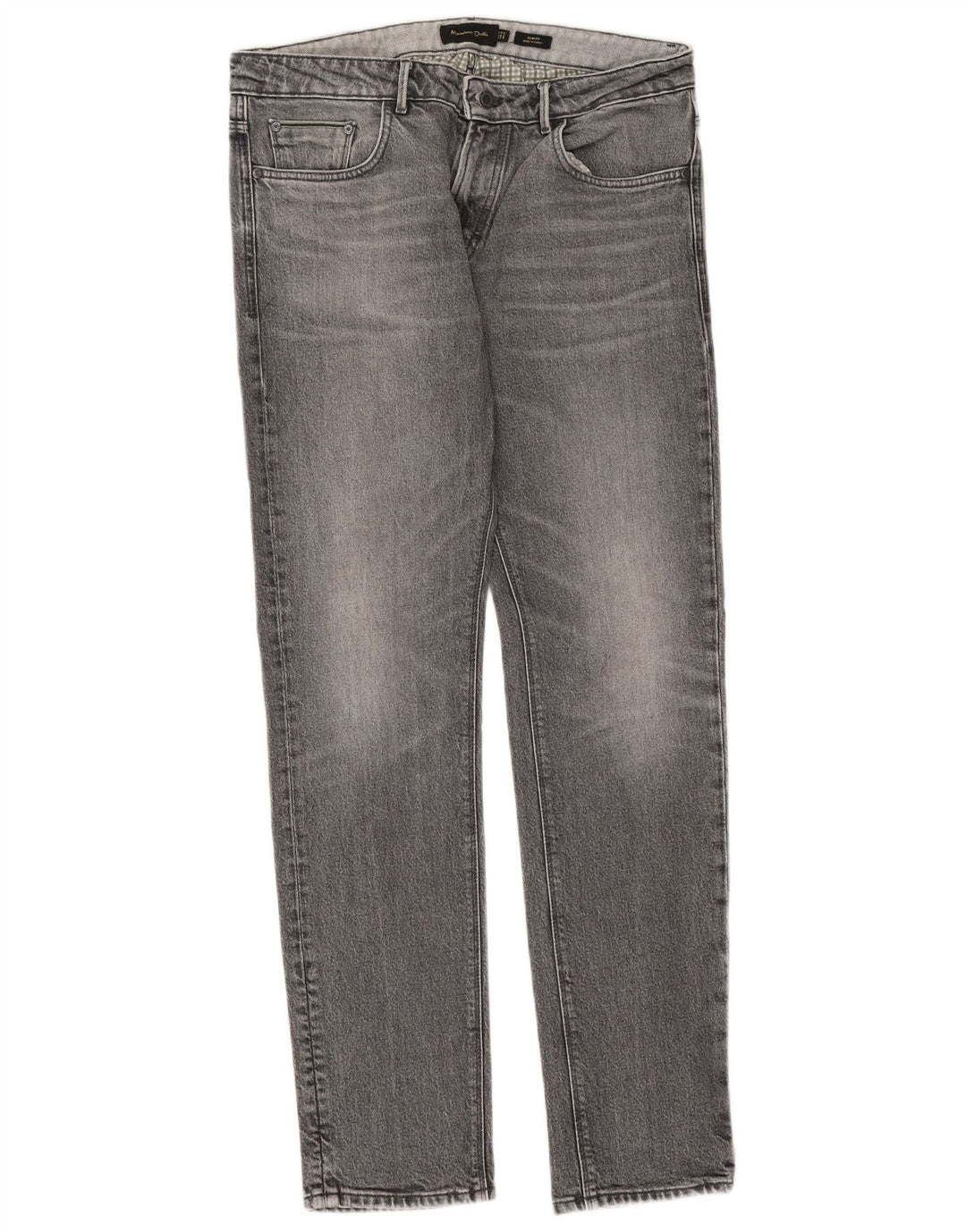 Massimo Dutti Herre Slim Jeans EU 42 Large W32 L32 Grå Bomuld