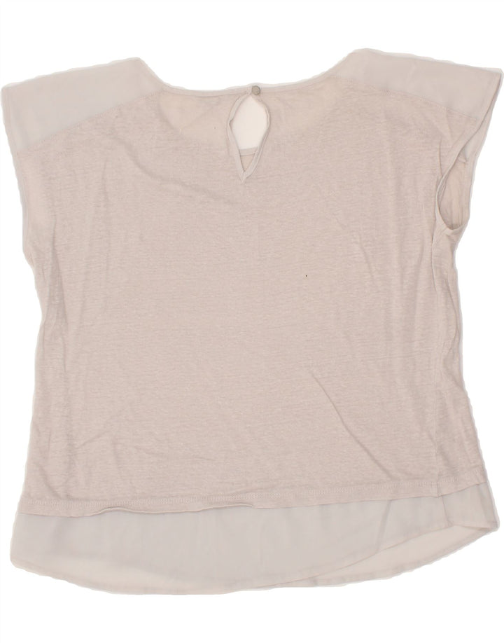 CALVIN KLEIN Womens T-Shirt Top UK 14 Medium Grey Vintage Calvin Klein and Second-Hand Calvin Klein from Messina Hembry 