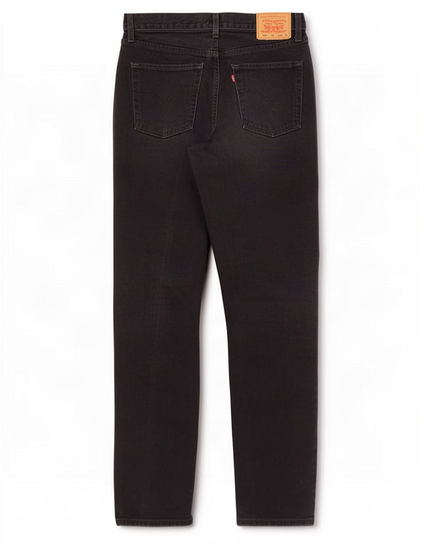 Levi's Mens 521 Straight Jeans W34 L34 Black Cotton