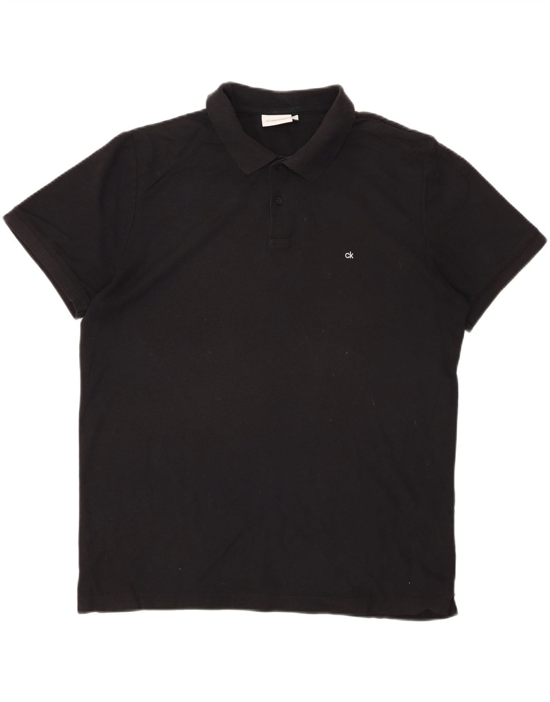 CALVIN KLEIN Herre poloshirt Stor sort bomuld