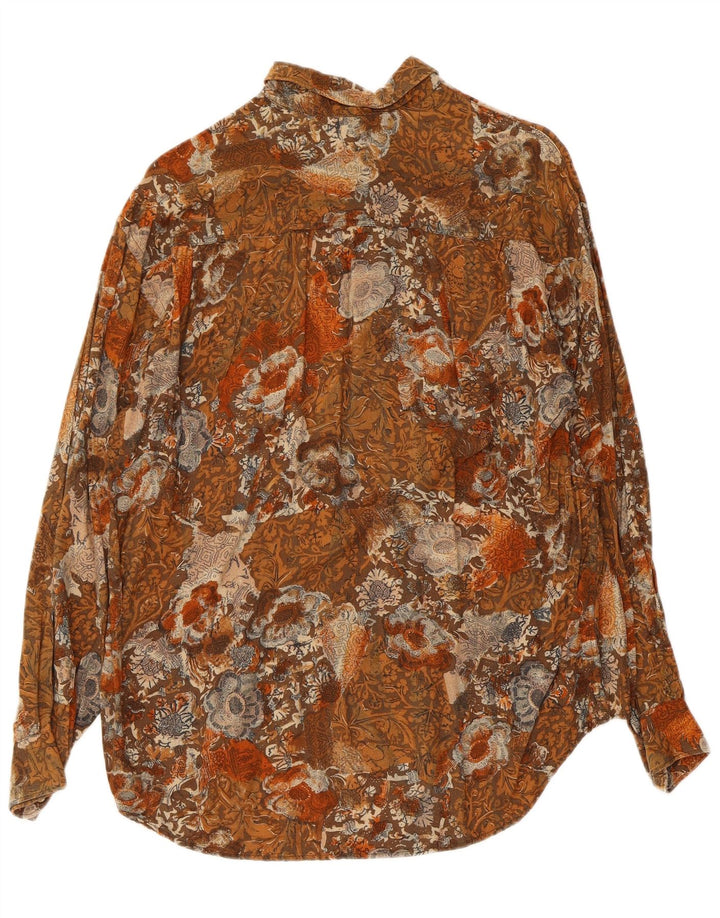 Vintage herreskjorte lille brun blomster