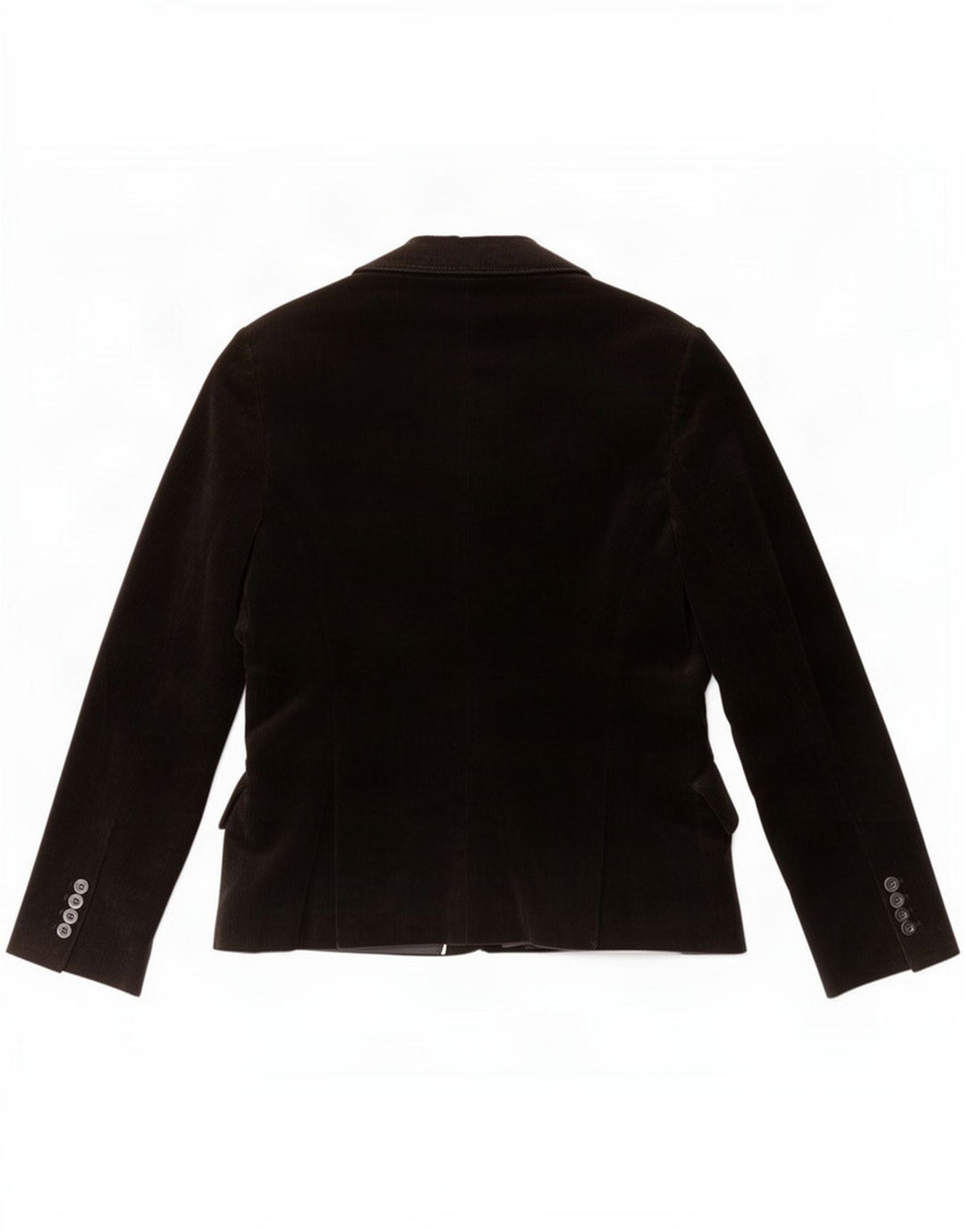 Zara Dame 2-knaps corduroy blazerjakke EU 42 Stor sort bomuld