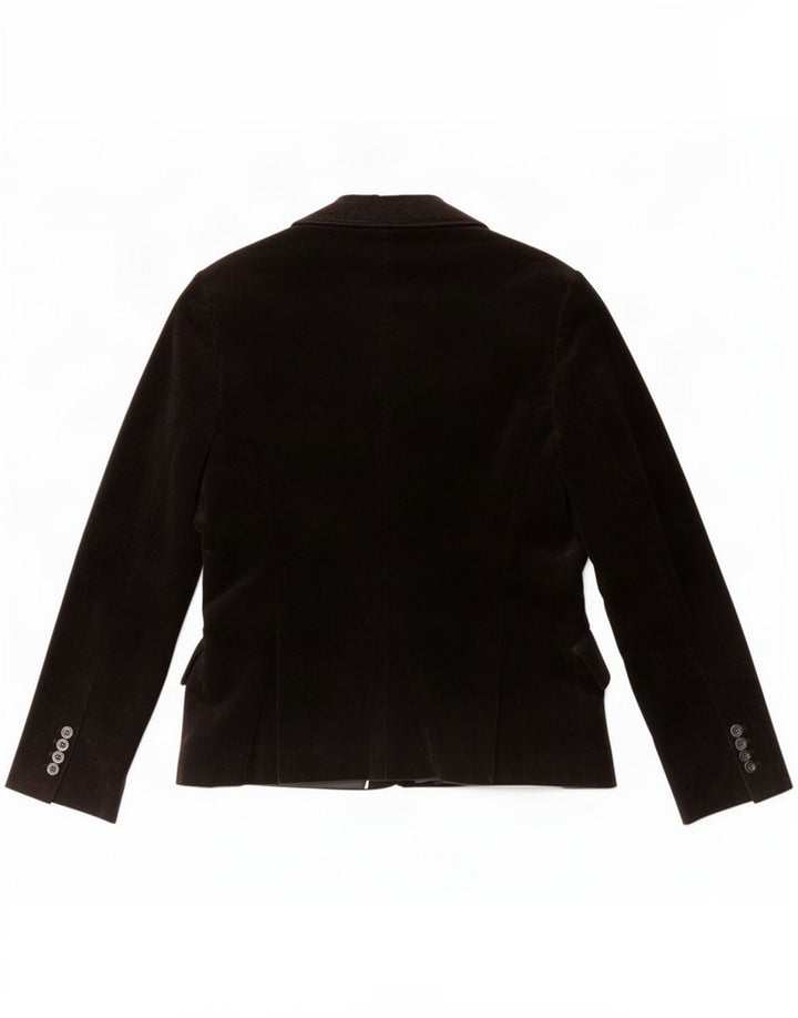 Zara Dame 2-knaps corduroy blazerjakke EU 42 Stor sort bomuld