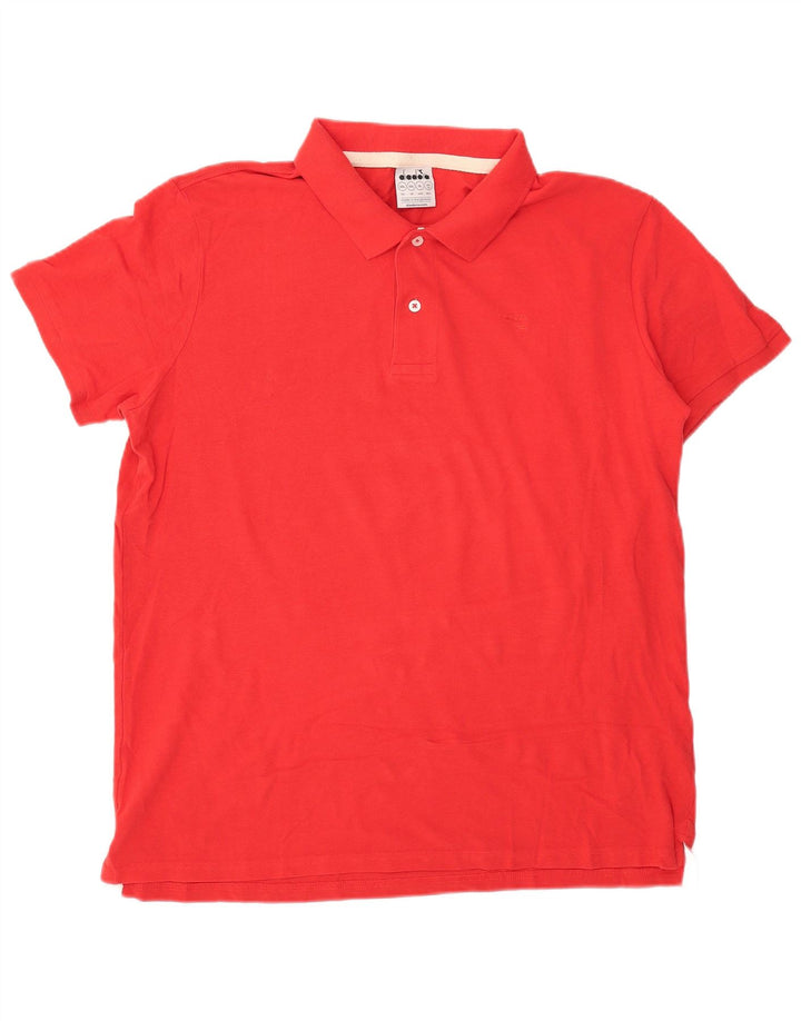 Diadora herre poloskjorte 2XL rød bomuld