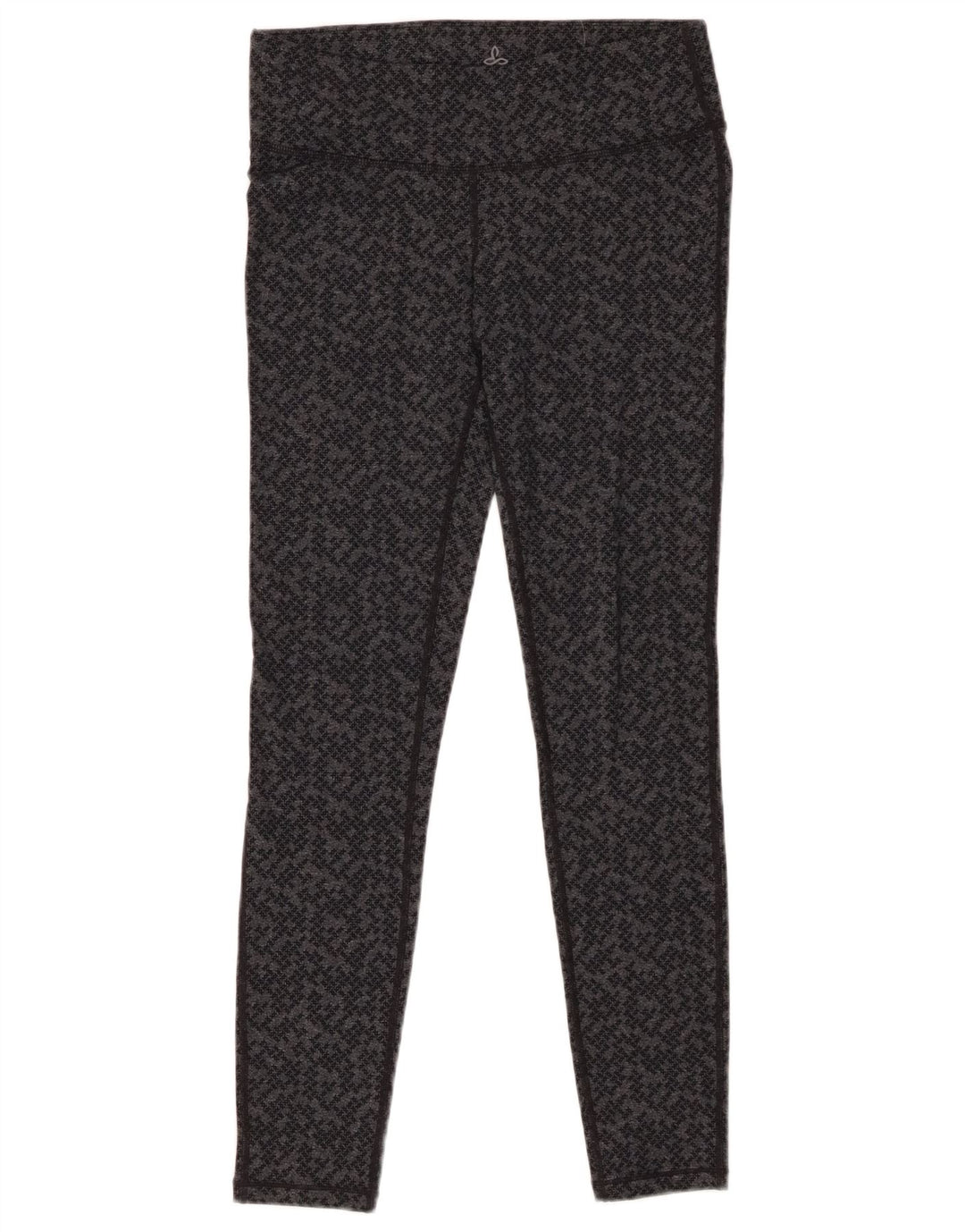 PRANA Womens Leggings UK 8 Small Grå Geometrisk Nylon