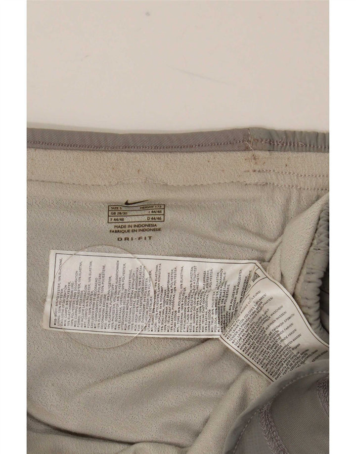 Nike Dame Dri Fit sportsshorts UK 10 Small Grå Polyester
