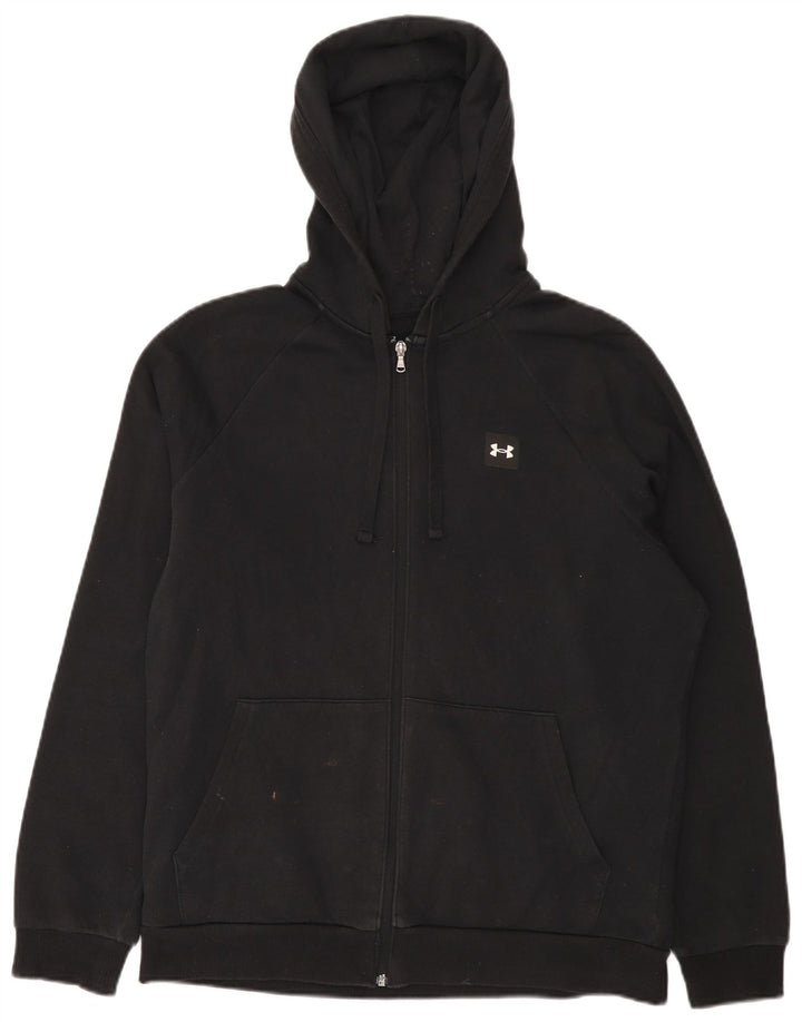 Under Armour Herre Cold Gear Hættetrøje med lynlås mellem sort bomuld