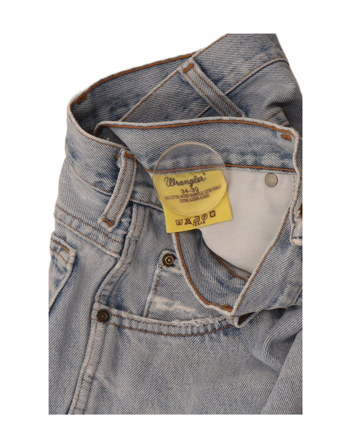 Wrangler Straight Jeans til mænd W34 L30 blå bomuld