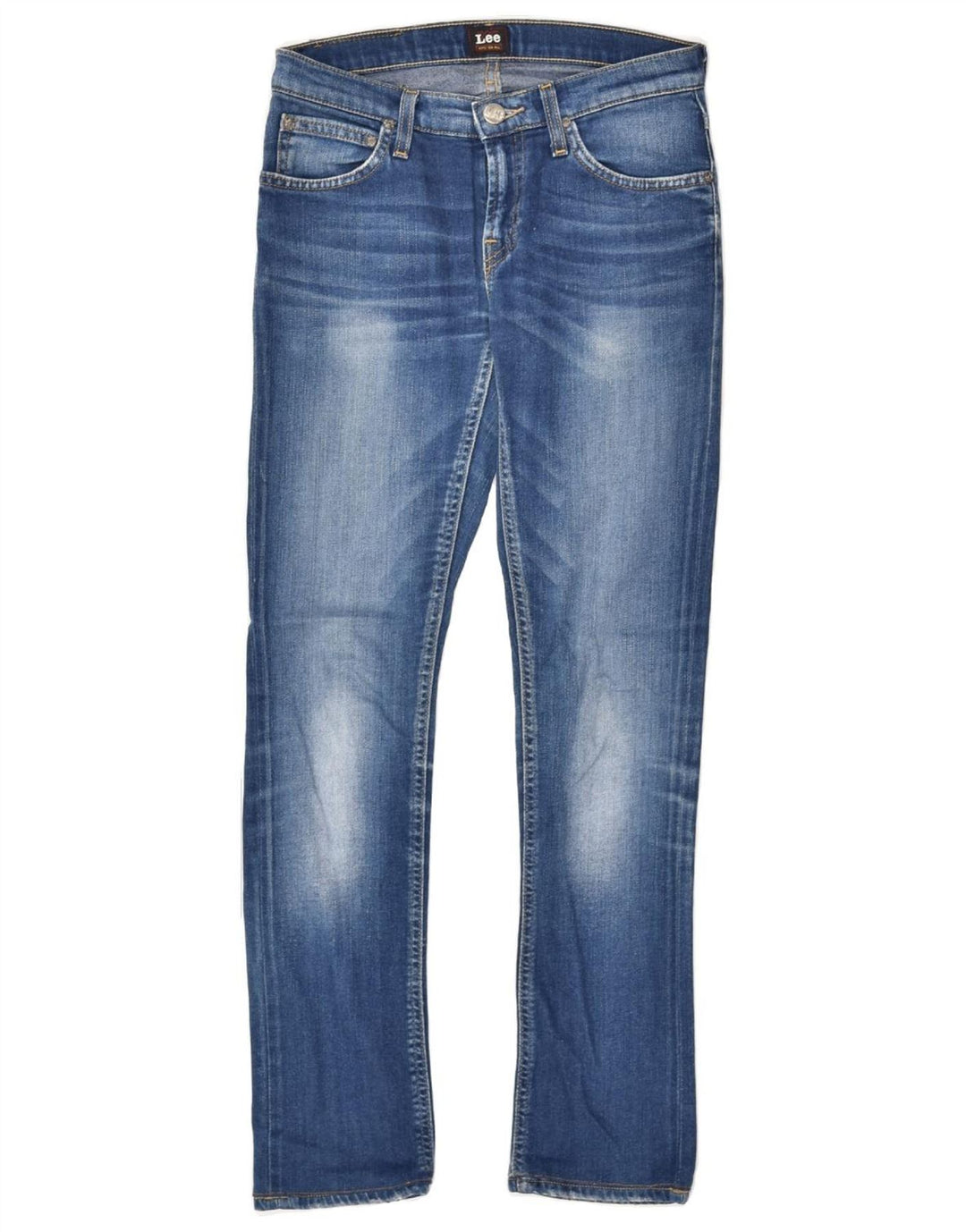 LEE Womens Slim Jeans W27 L33 Blue Cotton | Vintage Lee | Thrift | Second-Hand Lee | Used Clothing | Messina Hembry 