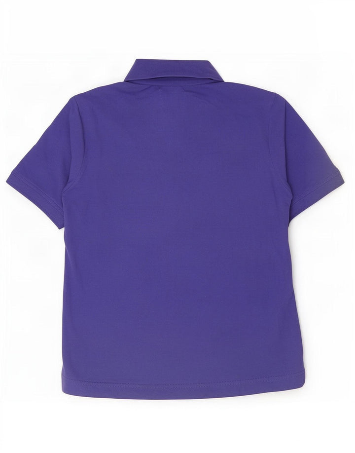 Kappa Dame Polo Shirt UK 12 Medium Lilla Bomuld