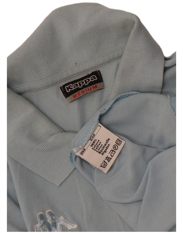Kappa Dame Polo Shirt UK 12 Medium Blue Bomuld