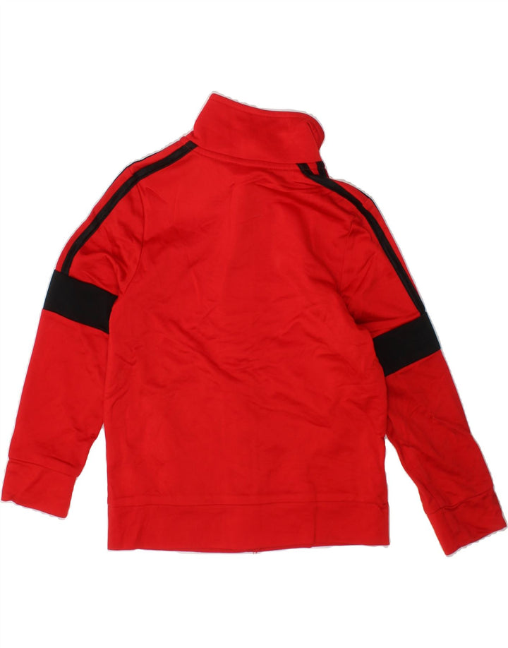 ADIDAS Boys Tracksuit Top Jacket 3-4 Years Red Colourblock Polyester Vintage Adidas and Second-Hand Adidas from Messina Hembry 